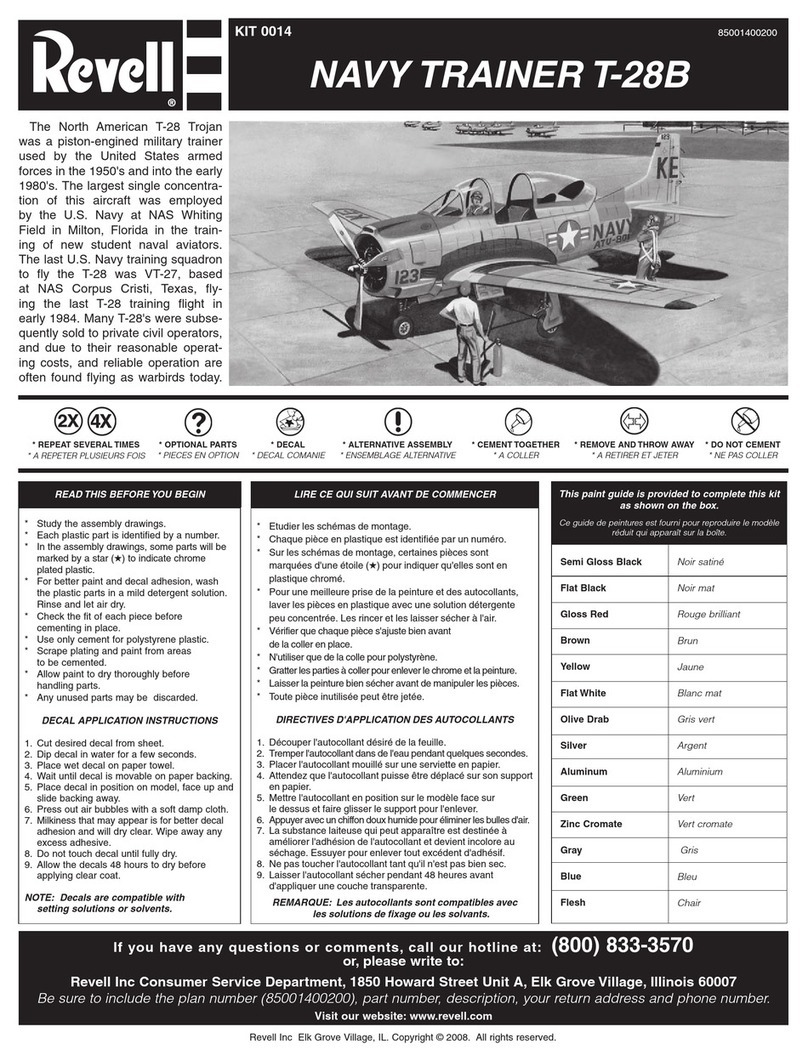 REVELL KIT 0014 Assembly manual