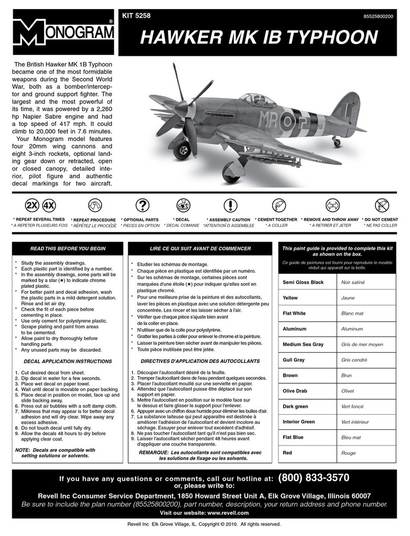 REVELL KIT 5258 Assembly manual