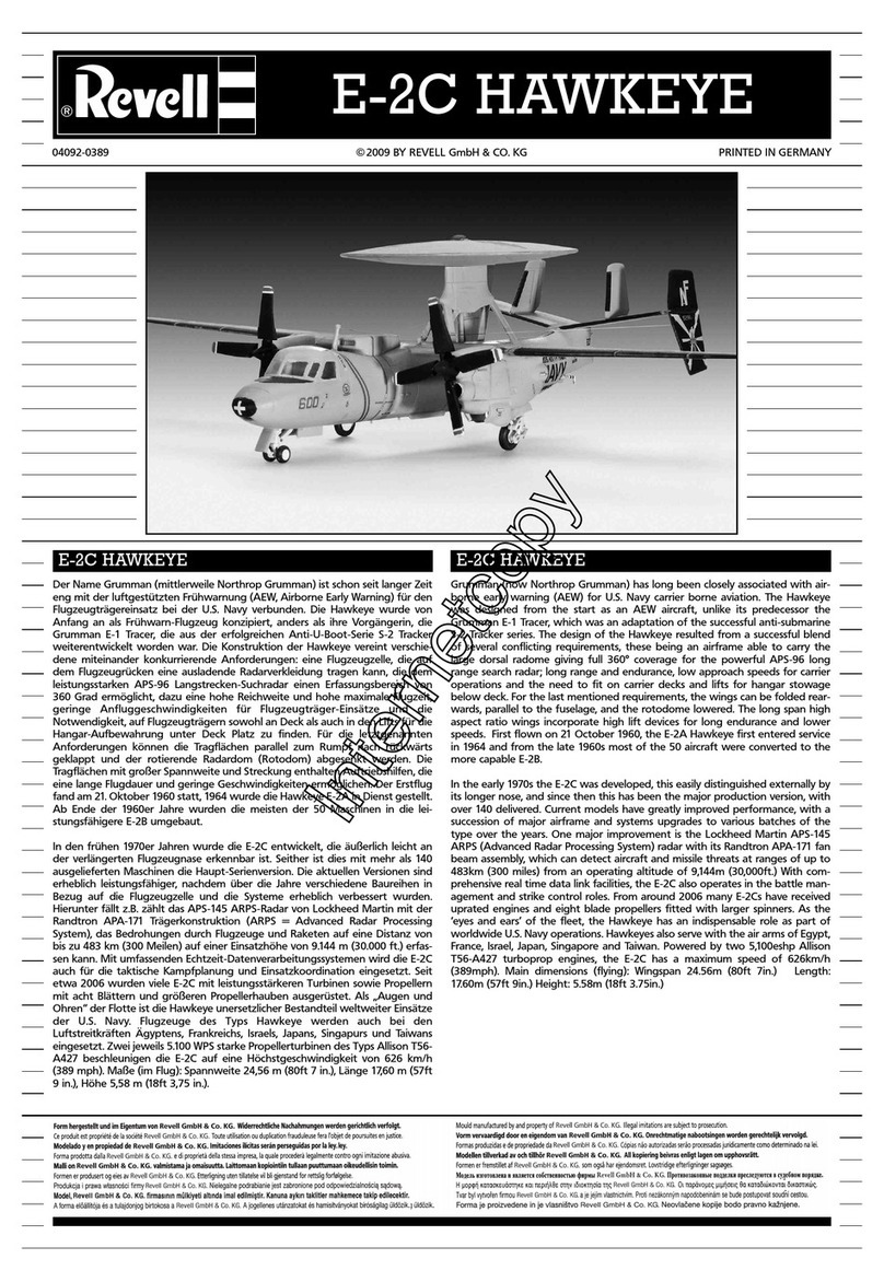 REVELL E-2C Hawkeye User manual REVELL E-2C Hawkeye User manual