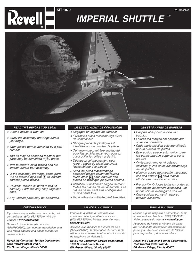 REVELL KIT 1879 User manual
