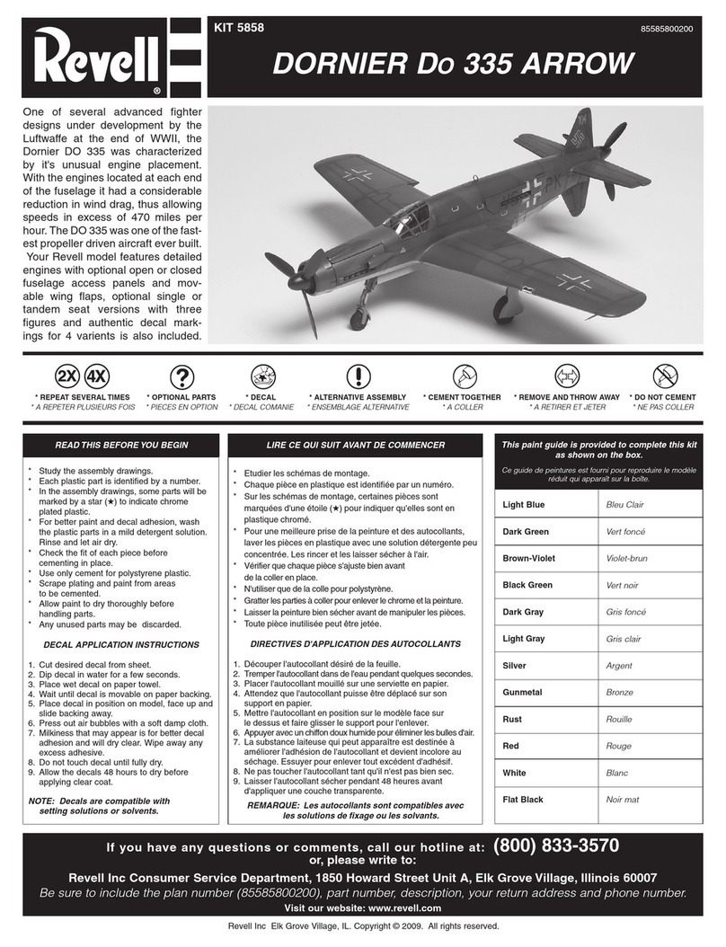 REVELL KIT 5858 User manual