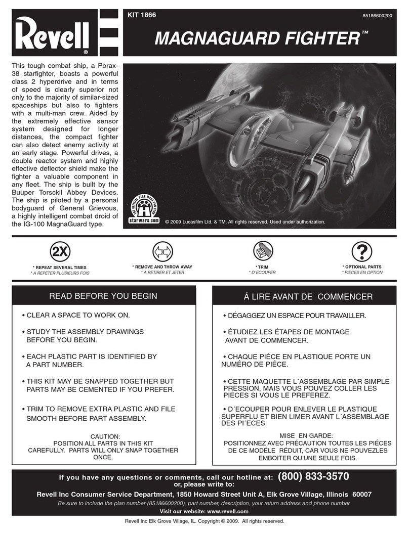 REVELL KIT 1866 Assembly manual
