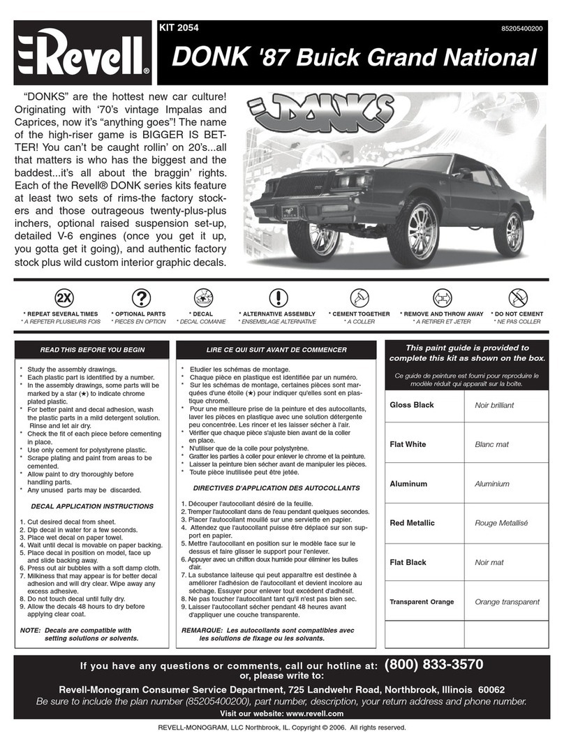 REVELL KIT 2054 User manual