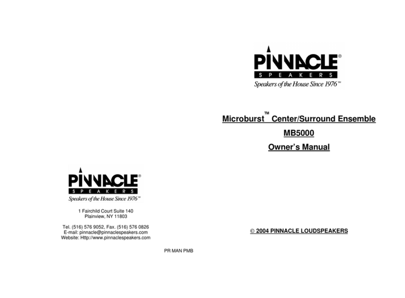 Pinnacle Microburst MB5000 User manual Pinnacle Microburst MB5000 User manual