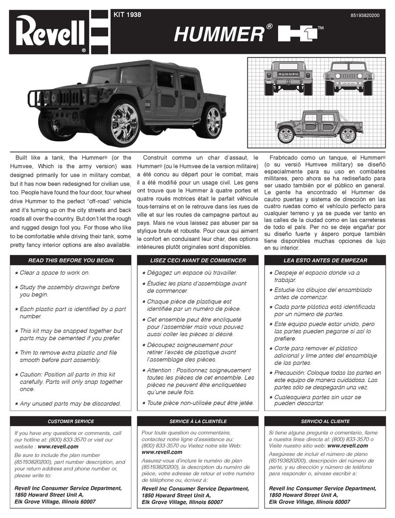 REVELL KIT 1938 User manual