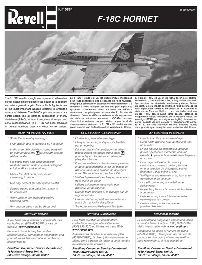 REVELL KIT 5864 User manual