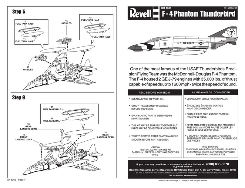 REVELL KIT 1366 Assembly manual REVELL KIT 1366 Assembly manual