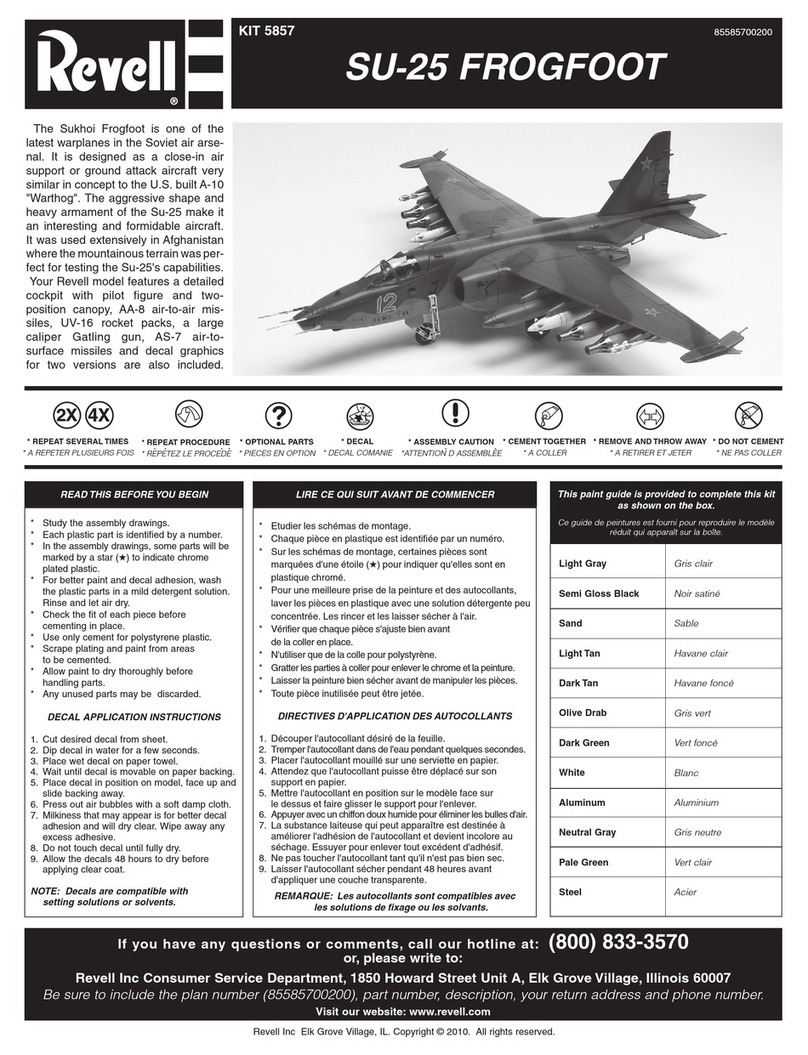 REVELL KIT 5857 User manual