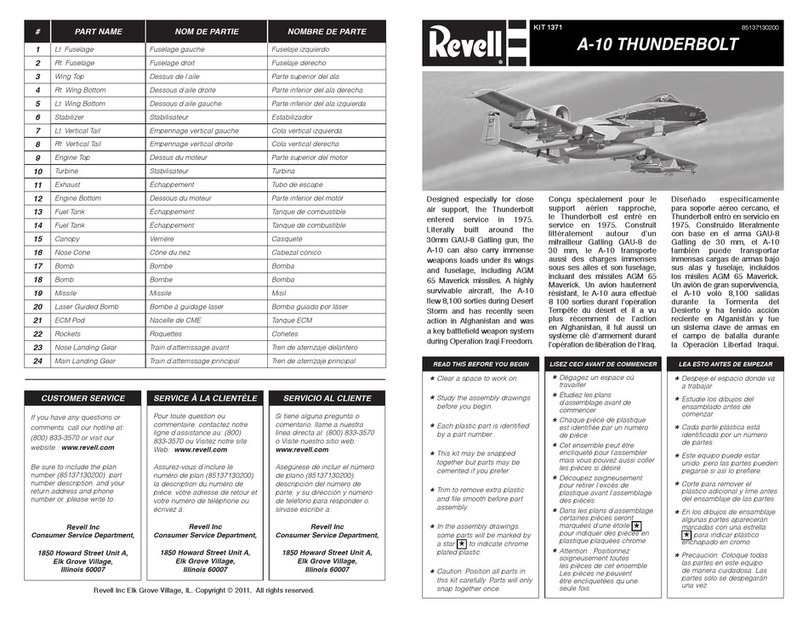 REVELL KIT 1371 User manual