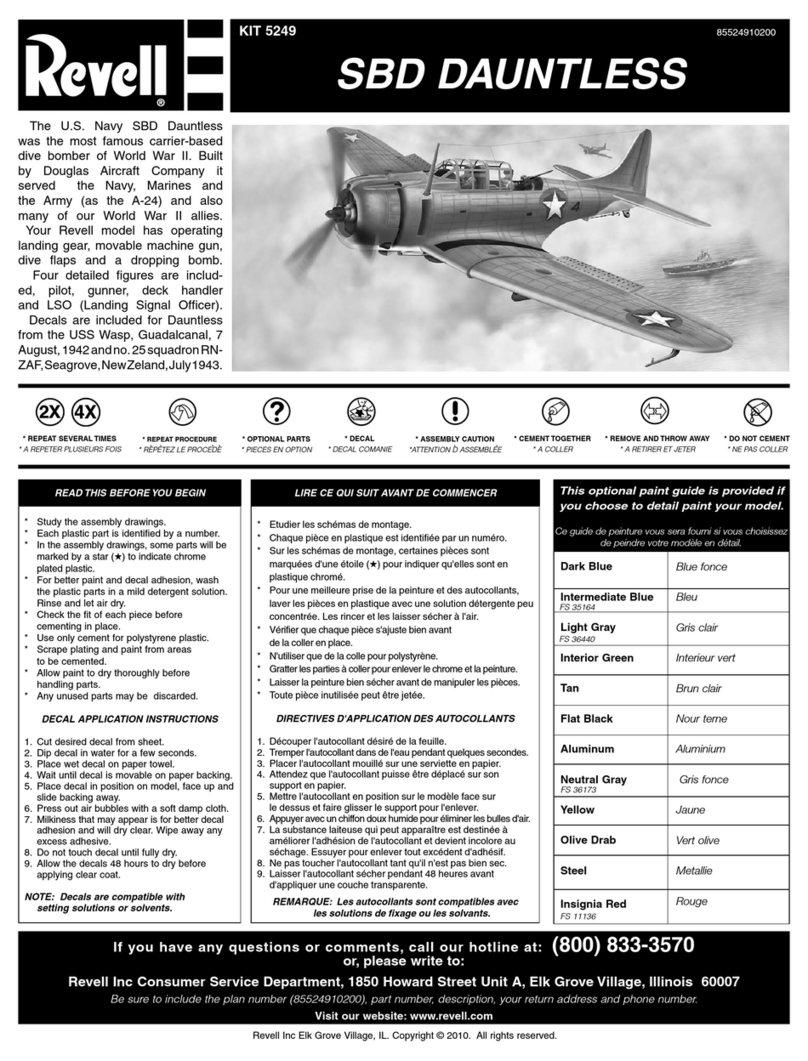 REVELL KIT 5249 User manual