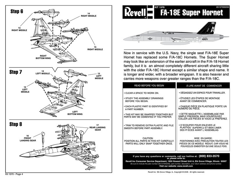 REVELL F/A-18E Super Hornet User manual