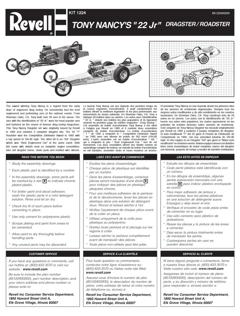 REVELL KIT 1224 Assembly manual