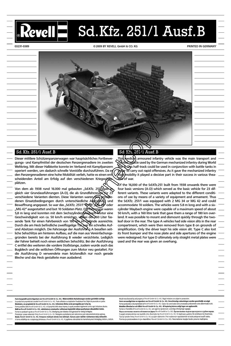 REVELL Sd.Kfz.251/1 Ausf.B User manual