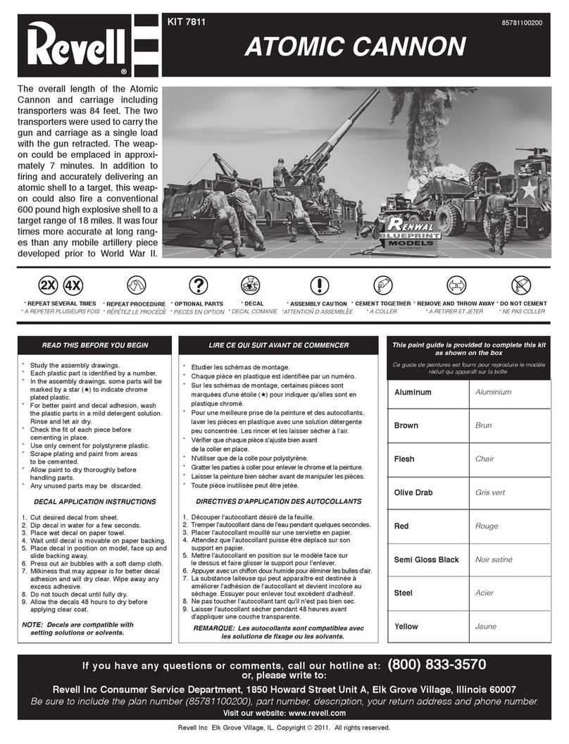 REVELL KIT 7811 User manual