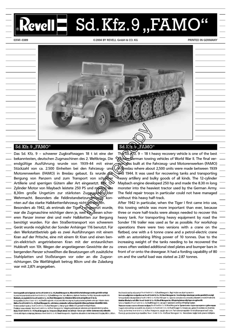 REVELL Sd.Kfz.9 "FAMO" Assembly manual