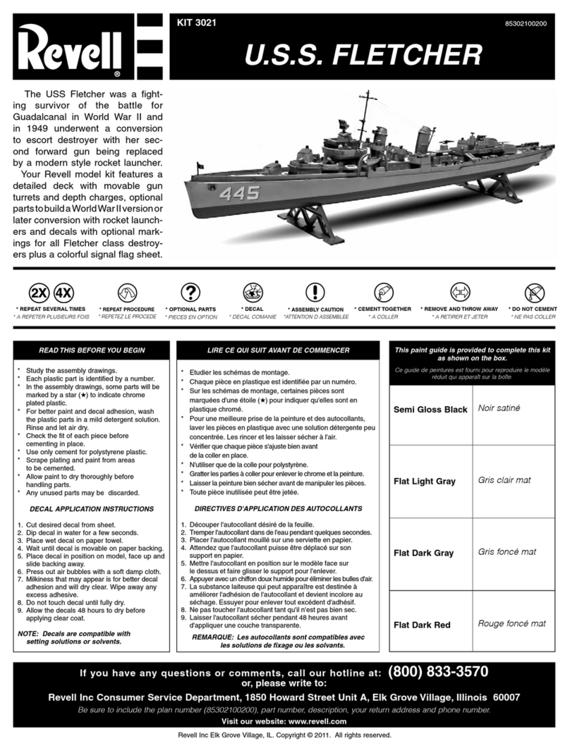 REVELL KIT 3021 Assembly manual