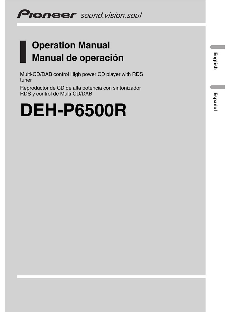 Pioneer DEH-P6500R User manual