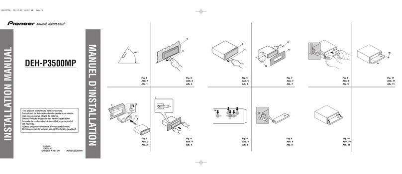 Pioneer DEH-P3500MP installation manual