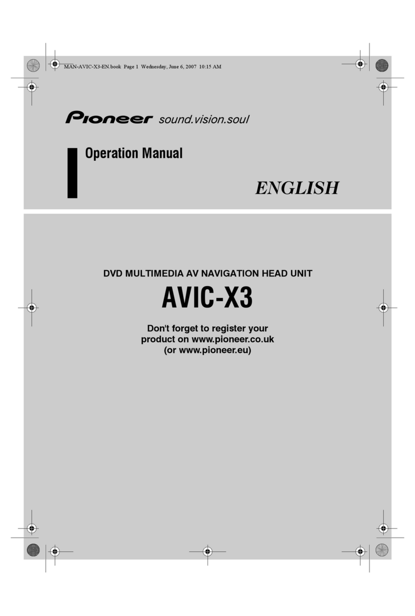 Pioneer AVIC-X3 II Operation manual