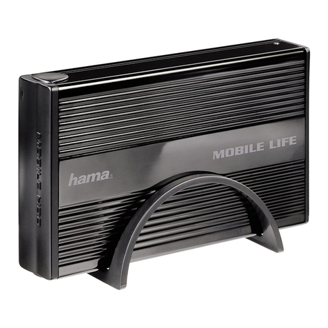 Hama 3.5" Hard Disk Enclosure User manual