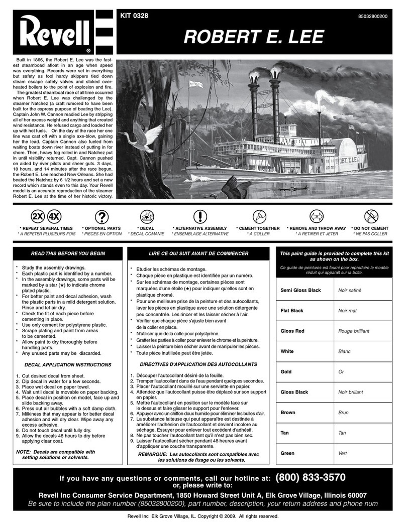 REVELL KIT 0328 User manual