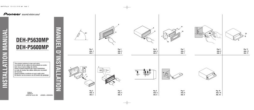 Pioneer DEH-P5600MP installation manual