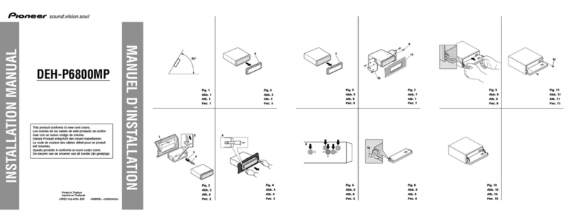 Pioneer DEH-P6800MP installation manual