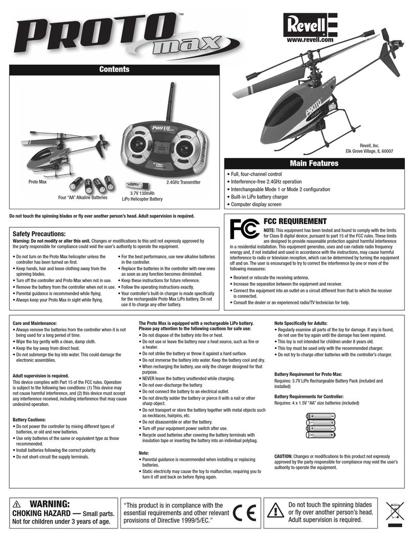 REVELL Proto Max Assembly manual REVELL Proto Max Assembly manual