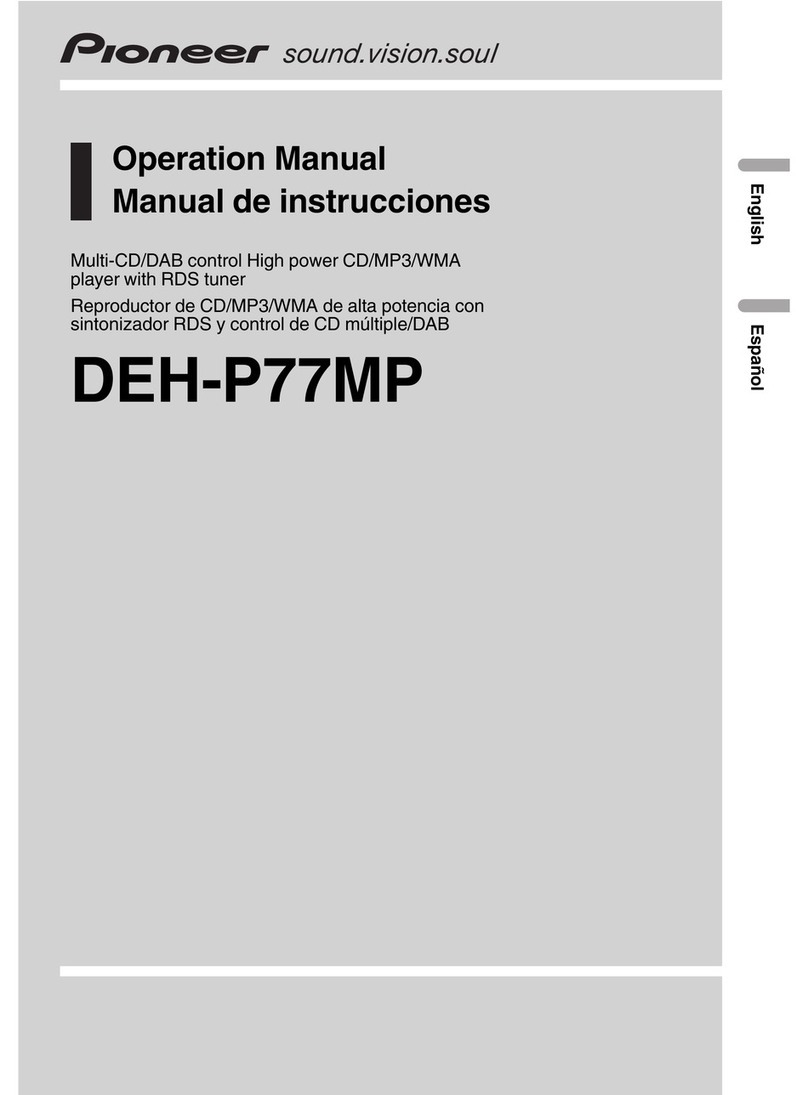 Pioneer DEH-P77MP Operation manual