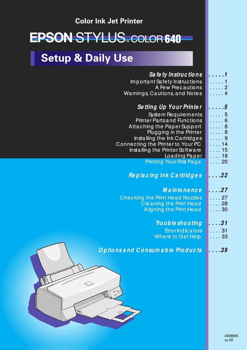 Epson Stylus Color 640 Manual