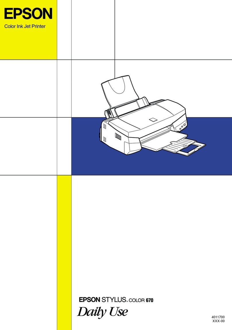 Epson Stylus Color 670 User manual