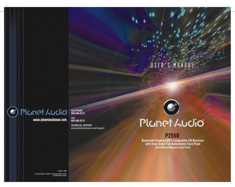 Planet Audio P255B user manual