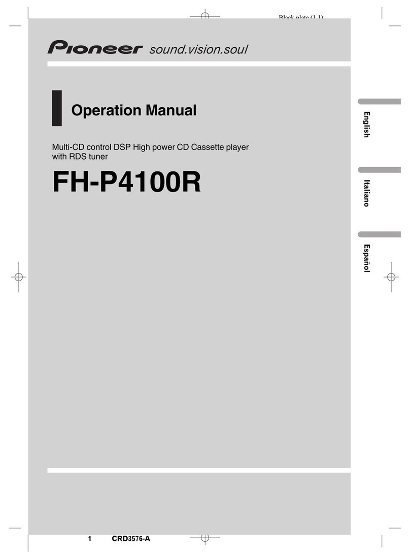 Pioneer FH-P4100R Operation manual