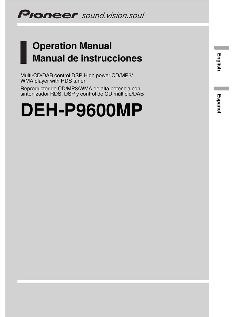 Pioneer DEH-P9600MP Operation manual