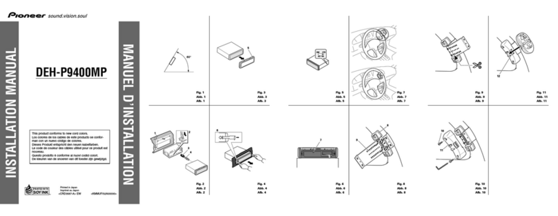 Pioneer DEH-P9400MP installation manual