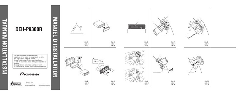 Pioneer DEH-P9300R installation manual