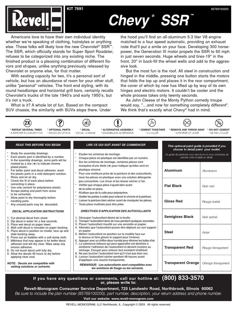 REVELL Chevy SSR Assembly manual