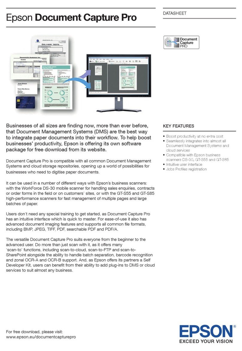 Epson DS-30 WorkForce DS-30 User manual Epson DS-30 WorkForce DS-30 User manual