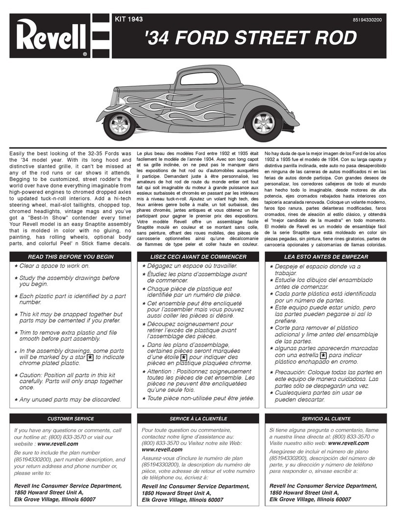 REVELL KIT 1943 Assembly manual