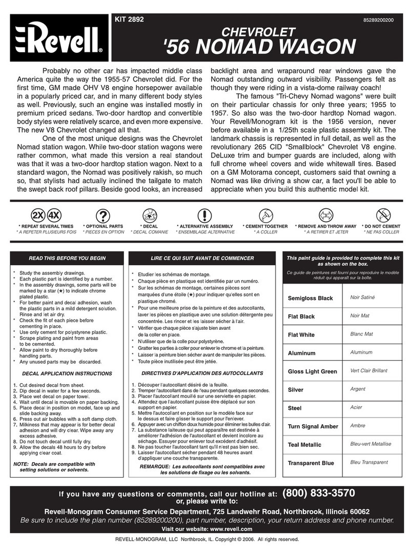 REVELL KIT 2892 User manual