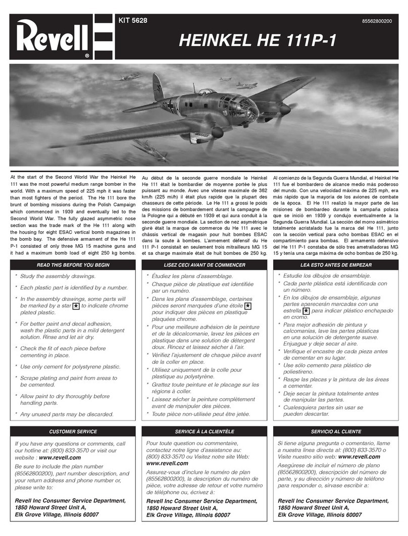REVELL KIT 5628 User manual
