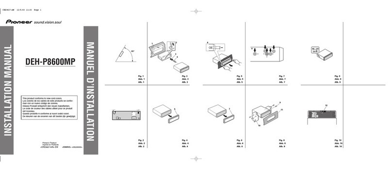 Pioneer Super Tuner III D DEH-P8600MP installation manual