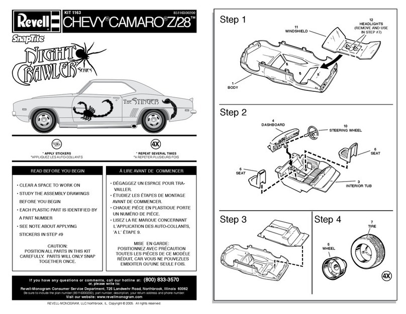 REVELL KIT 1163 Assembly manual