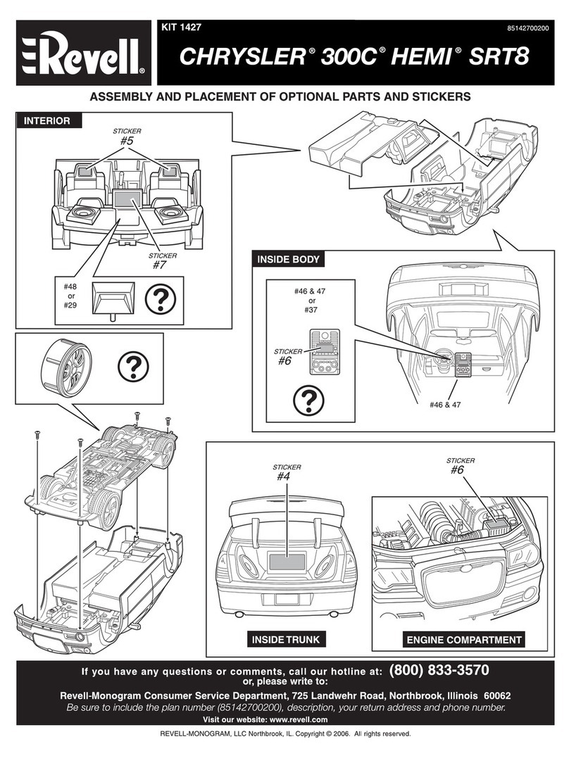 REVELL KIT 1427 Assembly manual