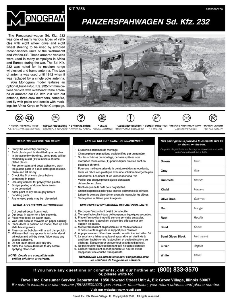 REVELL KIT 7856 Assembly manual