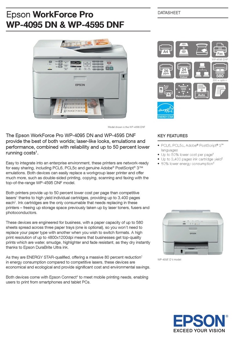 Epson WorkForce Pro WP-4595 DNF specification