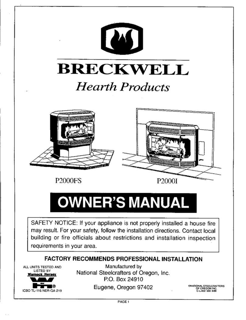 Breckwell Luxury P2000FS owner's manual