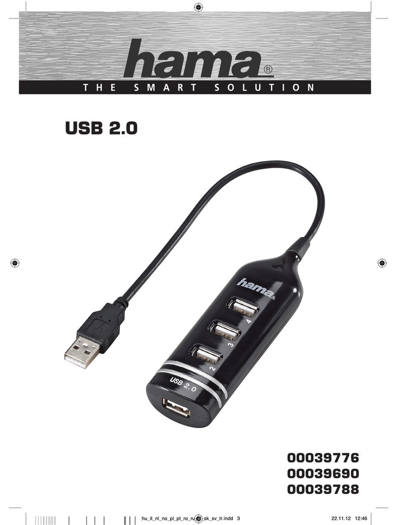 Hama USB 2.0 / Fire Wire Combo Operating	 instruction