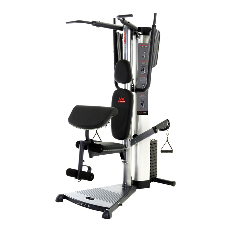 Weider 8980 I User manual Weider 8980 I User manual