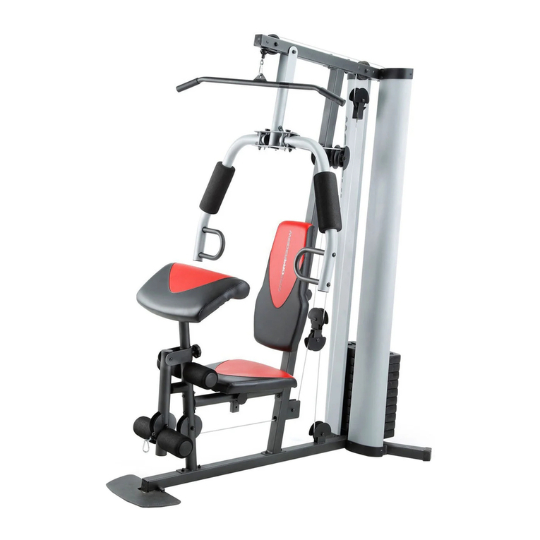 Weider 8700 I User manual